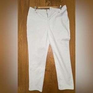Chico’s So Slimming Corduroy Girlfriend Ankle Pants | Pier Gray 12/ Size2R NWT